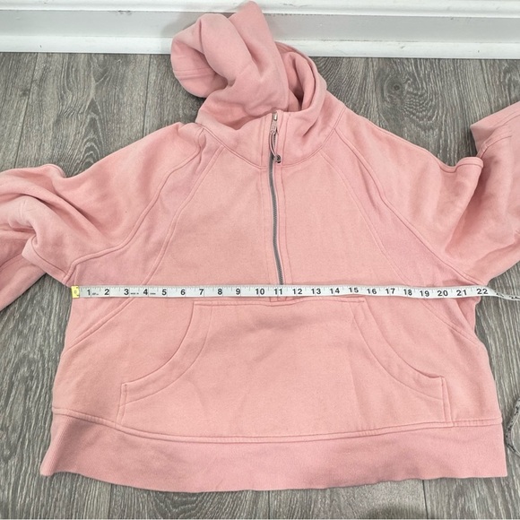 Lululemon Scuba Oversized 1/2 Zip Hoodie in Pink Mist Size M/L - Picture 12 of 15
